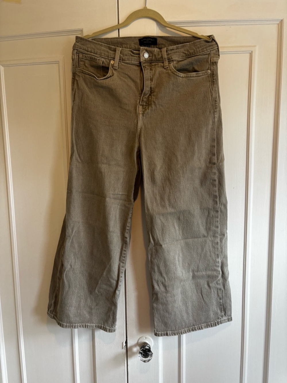 Banana Republic Cropped Wide-Leg Denim